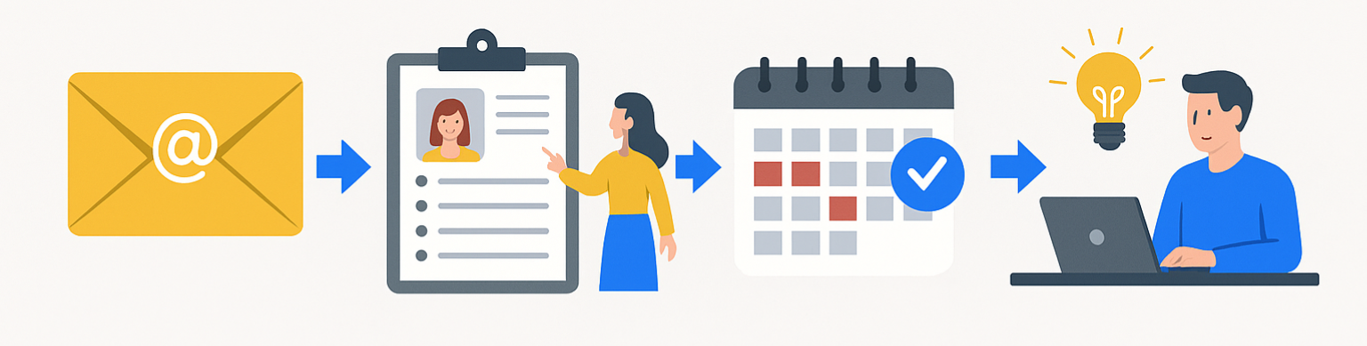 How the app works visually